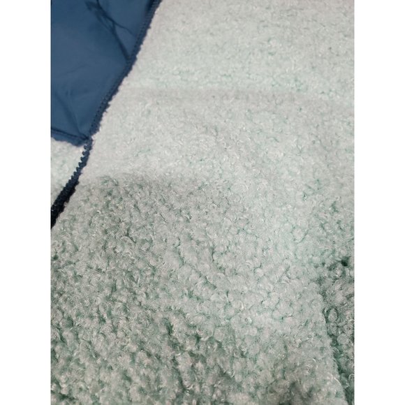 Women's Oversized Puffer Vest - Wild Fable Green Color Block XS - Picture 3 of 6